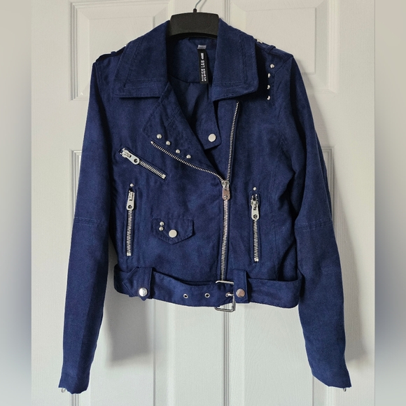 Design Lab Lord & Taylor Jackets & Blazers - Moto Jacket vegan suede size S